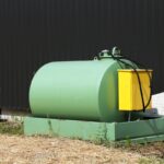 refuelling tank in a farm