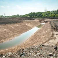 Land remediation on site of former chemical works, prior to redevelopment Land remediation on site of former chemical works, prior to redevelopment