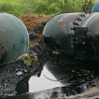 Tank leaking fuel